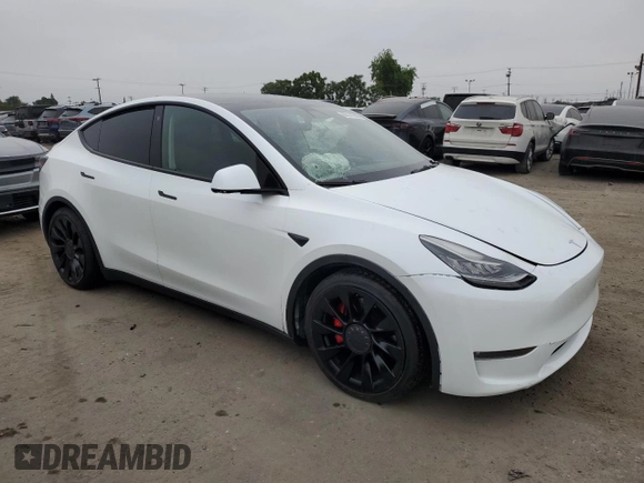 2022 Tesla Model Y Performance с VIN 7SAYGDEFXNF384268, выставлен на аукционе Copart как лот 60141005 с пробегом Не указан миль и Списание • Salvage title. История ставок и продаж доступна на DreamBid. Изображение 4.