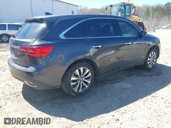2015 Acura MDX Tech Pkg with VIN 5FRYD3H44FB002147, listed as a IAAI auction lot 41832079 with 1 mi miles. Bid and sale history available at carsss.com. Image 4.