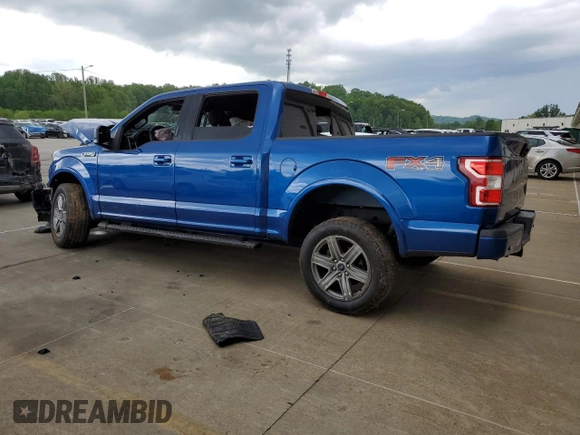 2018 Ford F-150 XL with VIN 1FTEW1E54JFE73767, listed as a Copart auction lot 55252775 with 65,755 mi miles and Salvage title. Bid and sale history available at DreamBid. Image 2.