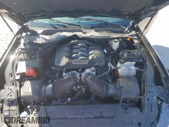 2024 Ford Mustang GT with VIN 1FA6P8CFXR5425350, listed as a Copart auction lot 44554165 with 4,356 mi miles and Salvage Title. Bid and sale history available at DreamBid. Image 11.