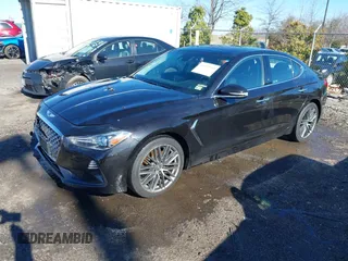2019 Genesis G70 2.0T Advanced with VIN KMTG34LA0KU032218, listed as a IAAI auction lot 41527763 with 69,501 mi miles. Bid and sale history available at carsss.com. Image 17.