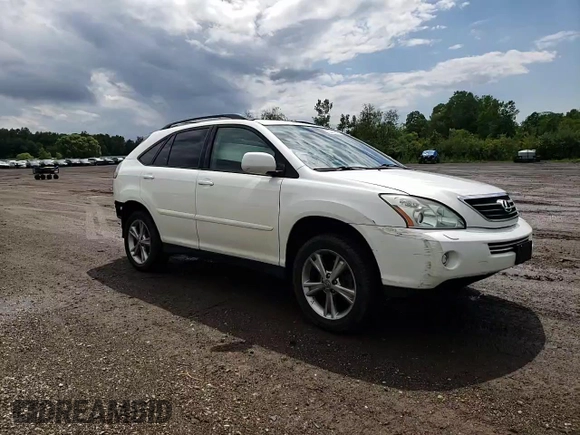 2006 Lexus RX 400h with VIN JTJHW31UX60023361, listed as a Copart auction lot 60489355 with 112,087 mi miles and Salvage title. Bid and sale history available at DreamBid. Image 15.