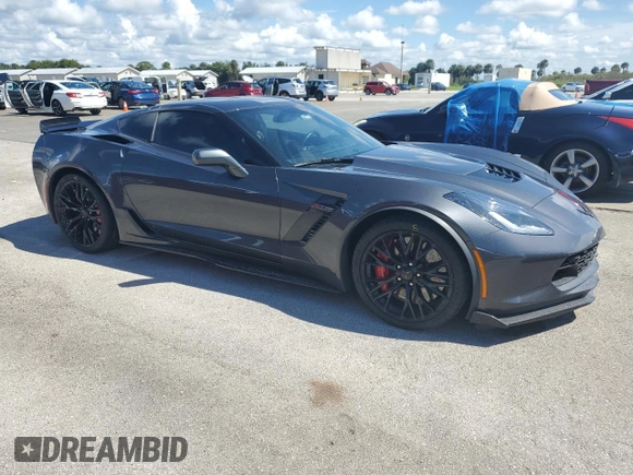 2017 Chevrolet Corvette Z06 2LZ with VIN 1G1YS2D69H5603737, listed as a Copart auction lot 78552294 with 0 mi miles and Salvage Title. Bid and sale history available at carsss.com. Image 4.