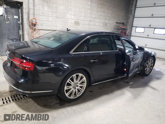 2015 Audi A8 3.0T with VIN WAU3GAFD9FN023200, listed as a Copart auction lot 59856315 with 140,472 mi miles and Salvage title. Bid and sale history available at DreamBid. Image 3.