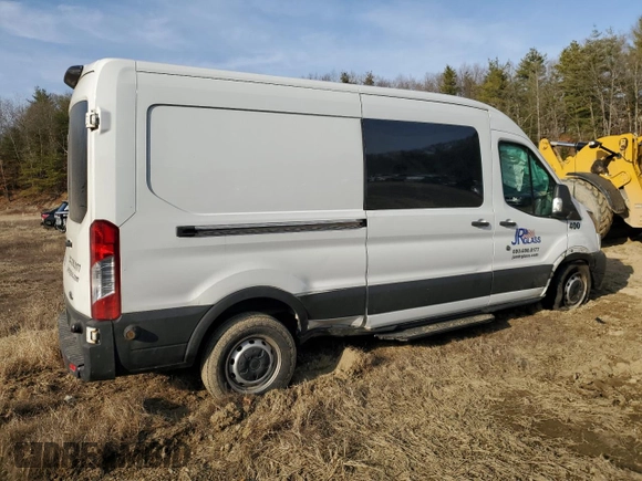 2019 Ford Transit with VIN 1FTYR2CM9KKA45612, listed as a Copart auction lot 54019985 with Not Provided miles and Salvage Title. Bid and sale history available at carsss.com. Image 3.