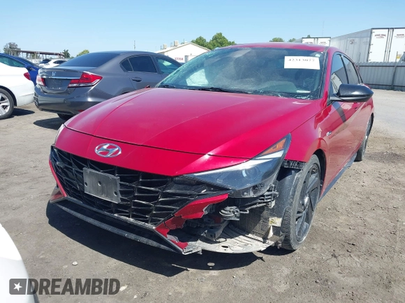 2021 Hyundai Elantra N Line z VIN KMHLR4AF7MU147407, wystawiony jako IAAI lot #42313077 z przebiegiem 124 298 mil mil oraz . Historia ofert i sprzedaży dostępna na DreamBid. Obrazek 22.