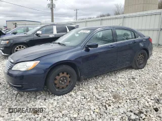 2013 Chrysler 200 LX with VIN 1C3CCBAB5DN642095, listed as a Copart auction lot 53002635 with 173,218 mi miles and Clean Title. Bid and sale history available at carsss.com. Image 1.