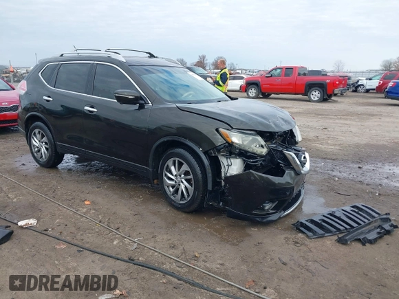 2014 Nissan Rogue S with VIN 5N1AT2MV1EC770125, listed as a IAAI auction lot 41152682 with 153,147 mi miles. Bid and sale history available at carsss.com. Image 1.