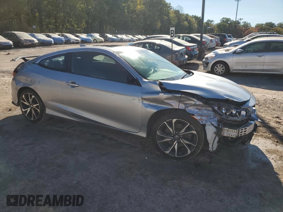 2018 Honda Civic Si Coupe with VIN 2HGFC3A50JH753815, listed as a Copart auction lot 74339004 with 73,694 mi miles and Salvage Title. Bid and sale history available at carsss.com. Image 4.