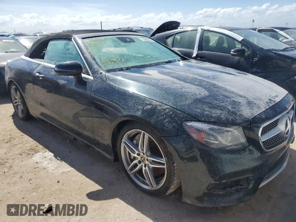 2018 Mercedes-Benz E-Class E 400 with VIN WDD1K6FB8JF046433, listed as a Copart auction lot 75609274 with 0 mi miles and Salvage Title. Bid and sale history available at carsss.com. Image 4.