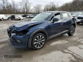 2019 Mazda CX-3 Touring with VIN JM1DKFC72K0446306, listed as a Copart auction lot 51843955 with 76,013 mi miles and Salvage Title. Bid and sale history available at carsss.com. Image 1.