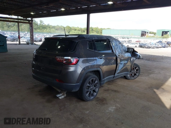 2021 Jeep Compass 80th Anniversary with VIN 3C4NJDEB5MT513841, listed as a IAAI auction lot 40493968 with 45,019 mi miles and . Bid and sale history available at DreamBid. Image 4.