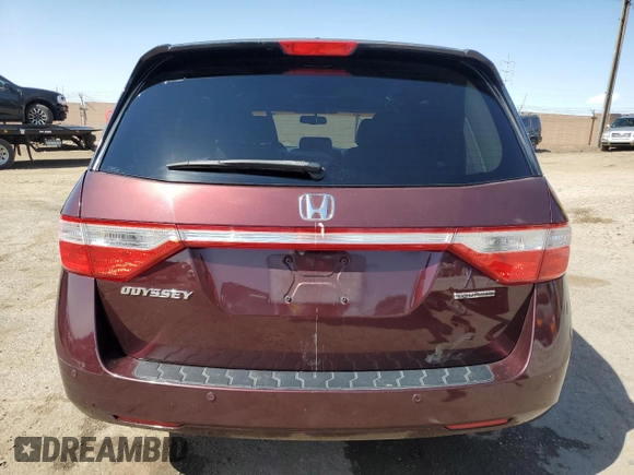 2012 Honda Odyssey Touring with VIN 5FNRL5H90CB076810, listed as a Copart auction lot 53124915 with 178,316 mi miles and Salvage Title. Bid and sale history available at DreamBid. Image 6.