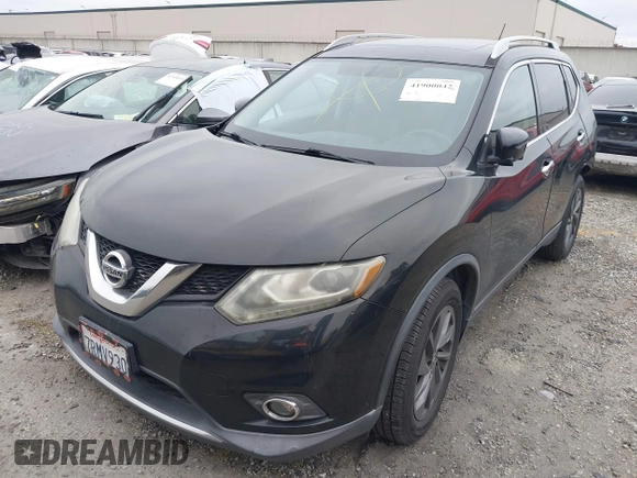 2016 Nissan Rogue SV with VIN 5N1AT2MT6GC798620, listed as a IAAI auction lot 41900042 with 107,597 mi miles. Bid and sale history available at carsss.com. Image 23.