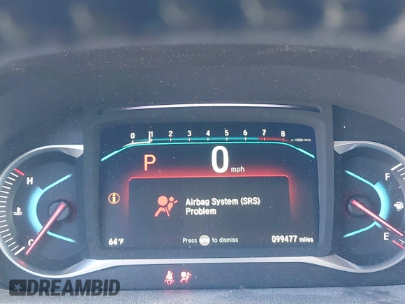 2019 Honda Pilot EX-L with VIN 5FNYF6H5XKB038196, listed as a IAAI auction lot 41852236 with 99,477 mi miles. Bid and sale history available at carsss.com. Image 7.