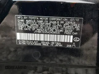 2010 Lexus ES 330 with VIN JTHBK1EG5A2408500, listed as a Copart auction lot 85466434 with 297,842 mi miles and Clean Title. Bid and sale history available at DreamBid. Image 12.