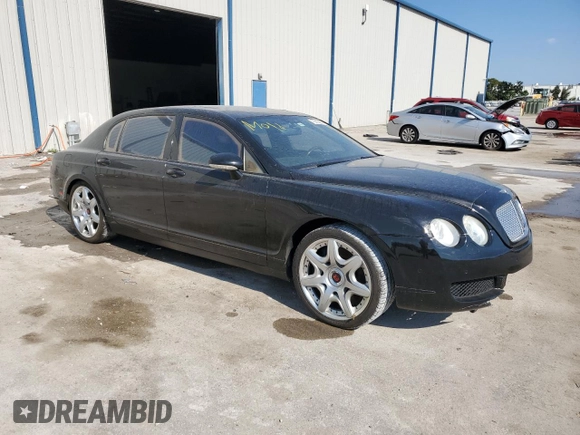 2008 Bentley Flying Spur with VIN SCBBR93W98C055949, listed as a Copart auction lot 76203894 with Not Provided miles and Salvage Title. Bid and sale history available at DreamBid. Image 4.
