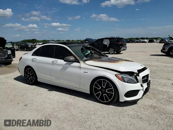 2018 Mercedes-Benz C 43 AMG with VIN 55SWF6EB3JU246788, listed as a Copart auction lot 63048314 with Not Provided miles and Non Repairable. Bid and sale history available at carsss.com. Image 11.