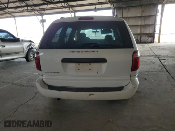 2006 Dodge Grand Caravan SE with VIN 1D4GP24R76B666609, listed as a Copart auction lot 47386405 with 188,242 mi miles and Salvage Title. Bid and sale history available at DreamBid. Image 6.