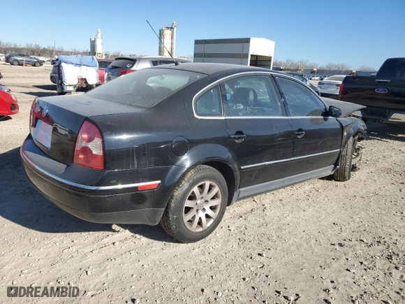 2003 Volkswagen Passat GLS with VIN WVWPD63B93P453581, listed as a Copart auction lot 84174054 with 0 mi miles and Salvage Title. Bid and sale history available at carsss.com. Image 3.