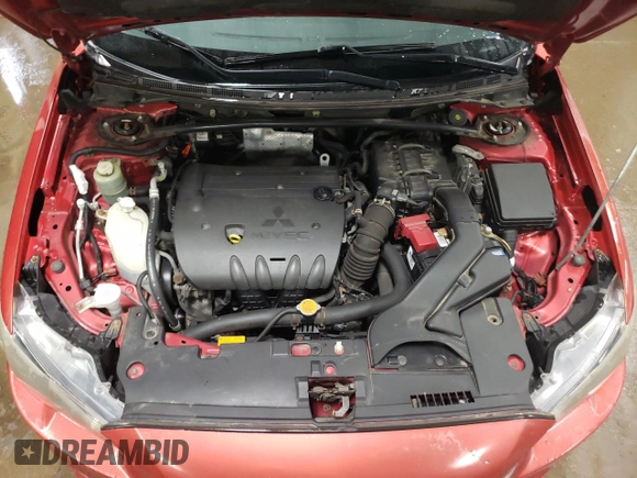 2010 Mitsubishi Lancer GTS with VIN JA32X8HW8AU004043, listed as a Copart auction lot 52017665 with 129,846 mi miles and Salvage Title. Bid and sale history available at DreamBid. Image 11.