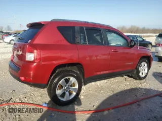 2012 Jeep Compass Sport with VIN 1C4NJDBB2CD625747, listed as a Copart auction lot 49694105 with 107,922 mi miles and Clean Title. Bid and sale history available at carsss.com. Image 3.