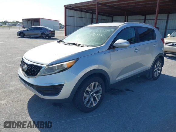 2015 Kia Sportage LX with VIN KNDPB3ACXF7791978, listed as a IAAI auction lot 42131383 with 140,533 mi miles and . Bid and sale history available at carsss.com. Image 2.