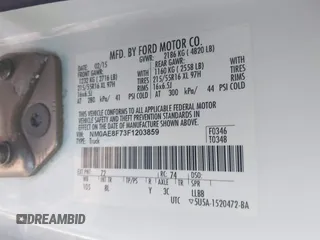 2015 Ford Transit Connect XLT с VIN NM0AE8F73F1203859, выставлен на аукционе IAAI как лот 41668451 с пробегом Не указан миль и . История ставок и продаж доступна на DreamBid. Изображение 9.