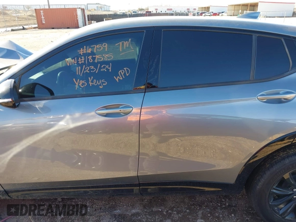 2024 Buick Envista Sport Touring with VIN KL47LBE20RB187585, listed as a IAAI auction lot 41203047 with 8,638 mi miles and . Bid and sale history available at DreamBid. Image 14.