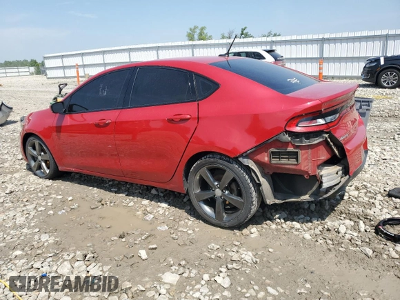2015 Dodge Dart GT with VIN 1C3CDFEB4FD200285, listed as a Copart auction lot 60419325 with 106,671 mi miles and Clean title. Bid and sale history available at DreamBid. Image 2.