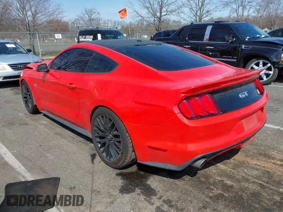 2016 Ford Mustang GT with VIN 1FA6P8CF3G5326429, listed as a IAAI auction lot 41847766 with 87,792 mi miles. Bid and sale history available at carsss.com. Image 3.