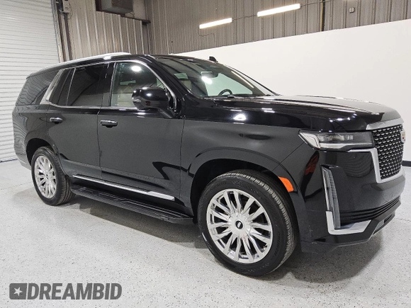 2023 Cadillac Escalade 4WD Premium Luxury z VIN 1GYS4BKL3PR366857, wystawiony jako Copart lot #55865505 z przebiegiem 44 383 mil mil oraz Tytuł czysty. Historia ofert i sprzedaży dostępna na DreamBid. Obrazek 4.