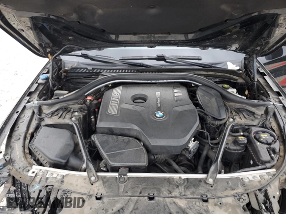 2017 BMW 5 Series 530i with VIN WBAJA5C37HG894776, listed as a Copart auction lot 54784035 with 117,987 mi miles and Salvage Title. Bid and sale history available at carsss.com. Image 11.