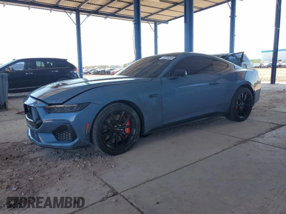 2024 Ford Mustang GT with VIN 1FA6P8CF2R5429568, listed as a Copart auction lot 53749355 with Not provided miles and Salvage title. Bid and sale history available at DreamBid. Image 1.