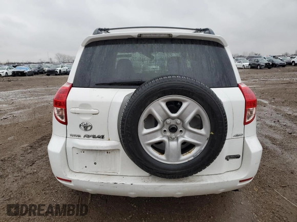 2008 Toyota RAV4 with VIN JTMBD33V586063710, listed as a Copart auction lot 51377555 with 123,224 mi miles and Salvage Title. Bid and sale history available at carsss.com. Image 6.