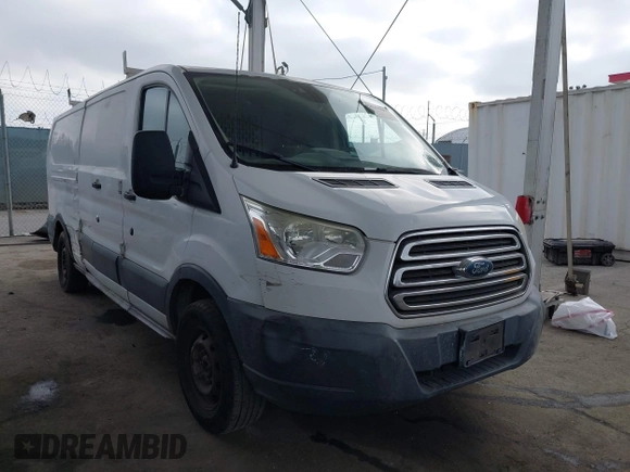 2016 Ford Transit Cargo with VIN 1FTYE9ZM9GKA01015, listed as a IAAI auction lot 42533387 with 186,555 mi miles and . Bid and sale history available at DreamBid. Image 1.