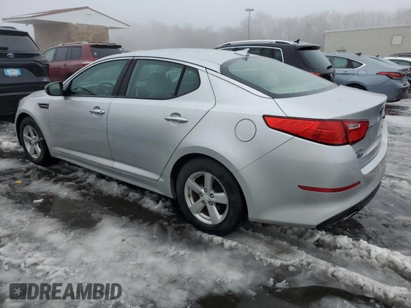 2015 Kia Optima LX with VIN 5XXGM4A70FG396055, listed as a Copart auction lot 45121455 with 147,548 mi miles and Salvage Title. Bid and sale history available at DreamBid. Image 2.