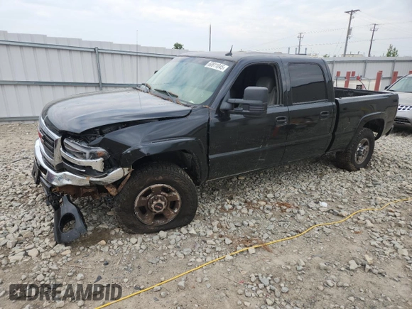 2005 GMC Sierra 2500HD SLE z VIN 1GTHK23U35F816096, wystawiony jako Copart lot #60911045 z przebiegiem 155 164 mil mil oraz Czysty tytuł • Clean title. Historia ofert i sprzedaży dostępna na DreamBid. Obrazek 1.