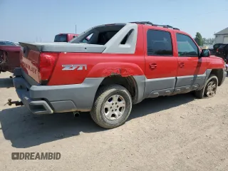 2002 Chevrolet Avalanche z VIN 3GNEK13T22G184696, wystawiony jako Copart lot #83523504 z przebiegiem 187 062 mil mil oraz Czysty tytuł • Clean title. Historia ofert i sprzedaży dostępna na DreamBid. Obrazek 3.