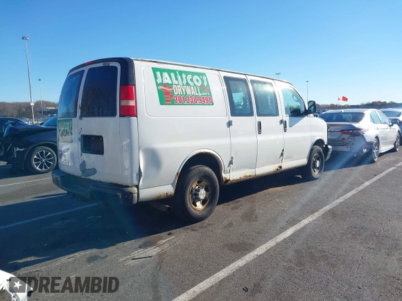 2010 Chevrolet Express Cargo with VIN 1GCZGFBG7A1107946, listed as a IAAI auction lot 40834732 with 247,844 mi miles and . Bid and sale history available at DreamBid. Image 4.