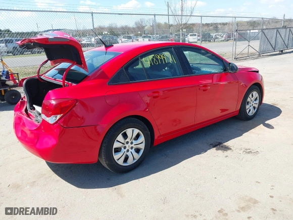 2014 Chevrolet Cruze LS with VIN 1G1PA5SH6E7145210, listed as a IAAI auction lot 41899971 with 157,847 mi miles. Bid and sale history available at carsss.com. Image 4.