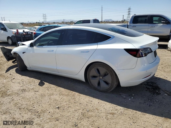 2020 Tesla Model 3 Standard Range Plus with VIN 5YJ3E1EA6LF612151, listed as a Copart auction lot 47869215 with 66,544 mi miles and Salvage Title. Bid and sale history available at carsss.com. Image 2.