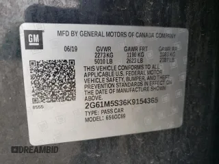 2019 Cadillac XTS Luxury с VIN 2G61M5S36K9154365, выставлен на аукционе Copart как лот 59473765 с пробегом 178 477 миль миль и Списание • Salvage title. История ставок и продаж доступна на DreamBid. Изображение 12.