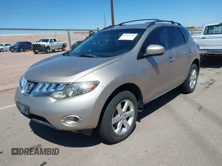 2009 Nissan Murano S with VIN JN8AZ18W29W126819, listed as a IAAI auction lot 42162045 with 123,548 mi miles and . Bid and sale history available at carsss.com. Image 2.