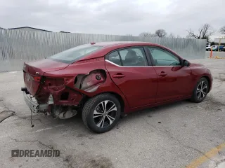 2021 Nissan Sentra SV with VIN 3N1AB8CVXMY284899, listed as a Copart auction lot 50820435 with 77,070 mi miles and Salvage Title. Bid and sale history available at carsss.com. Image 3.