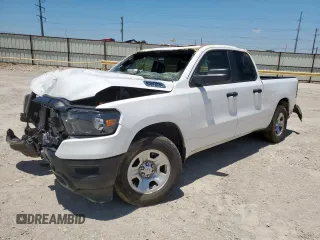 2023 Ram 1500 Tradesman z VIN 1C6RRECT6PN505948, wystawiony jako Copart lot #57518065 z przebiegiem 50 615 mil mil oraz Szkoda całkowita • Salvage title. Historia ofert i sprzedaży dostępna na DreamBid. Obrazek 1.
