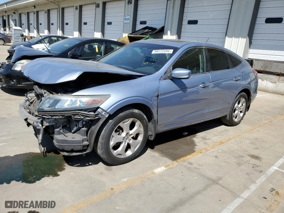 2010 Honda Accord Crosstour EX-L with VIN 5J6TF1H56AL001438, listed as a Copart auction lot 58572594 with 79,457 mi miles and Salvage Title. Bid and sale history available at carsss.com. Image 1.