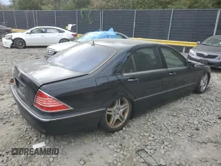 2003 Mercedes-Benz S-Class 5.0L with VIN WDBNG75J33A317473, listed as a Copart auction lot 76307394 with 6,637 mi miles and Clean Title. Bid and sale history available at carsss.com. Image 3.