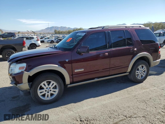 2007 Ford Explorer Eddie Bauer with VIN 1FMEU74897UB74117, listed as a Copart auction lot 86763624 with 199,833 mi miles and Salvage title. Bid and sale history available at DreamBid. Image 1.