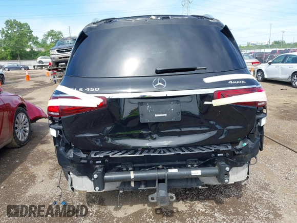 2020 Mercedes-Benz GLS 450 with VIN 4JGFF5KEXLA163523, listed as a IAAI auction lot 42270281 with 57,387 mi miles and . Bid and sale history available at DreamBid. Image 6.
